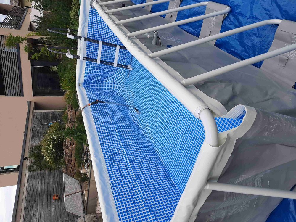 Rechteckiger Frame Pool von Intex 400x200 (Gebraucht) in Birr für CHF ...
