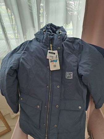 Kinderjacke Dunkelblau Grösse 152 mit Etikett Neu