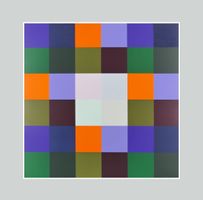 Original Serigraphie Richard Paul Lohse , signiert nummerier