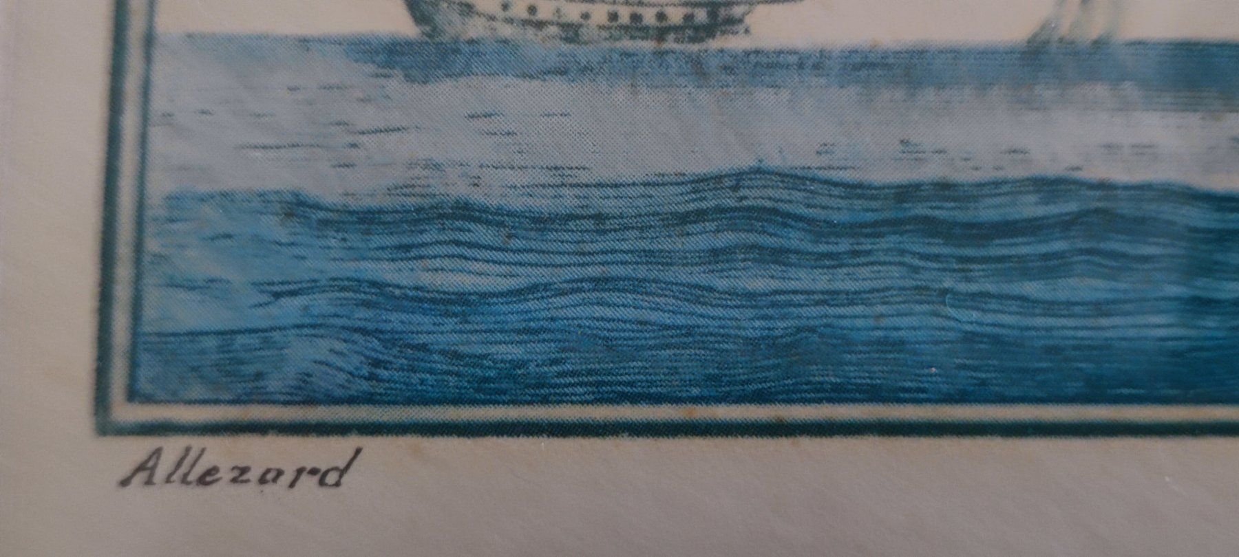 Foto & Immagini: Kolorierte Schiffsradierung "Nave Napolitana Dedicata" – Usato da Stäfa venduto da Rampensau 3