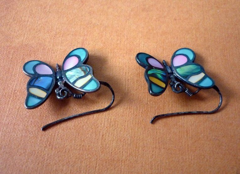 Orecchini pendenti & Orecchini a lobo: Schmetterling Ohrringe - 925 Silber – Usato da Adliswil venduto da di_hans 3
