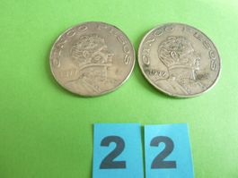 Mexiko 1972 / 1977 : 2 5 Pesos-Münzen