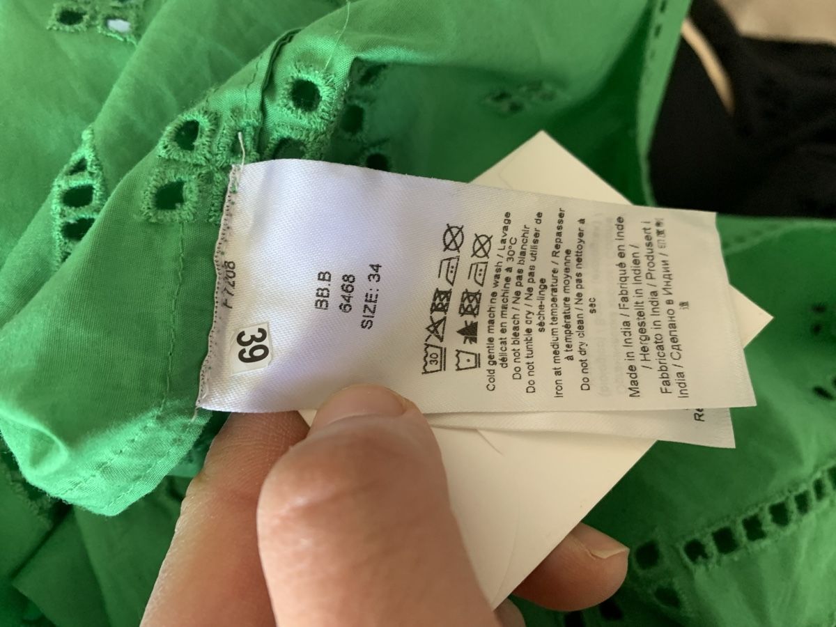 Ganni Vestiti: Robe dos nu verte en coton bio Ganni – Nuovo e nell'imballaggio originale da Genève venduto da rez_c6c6 7