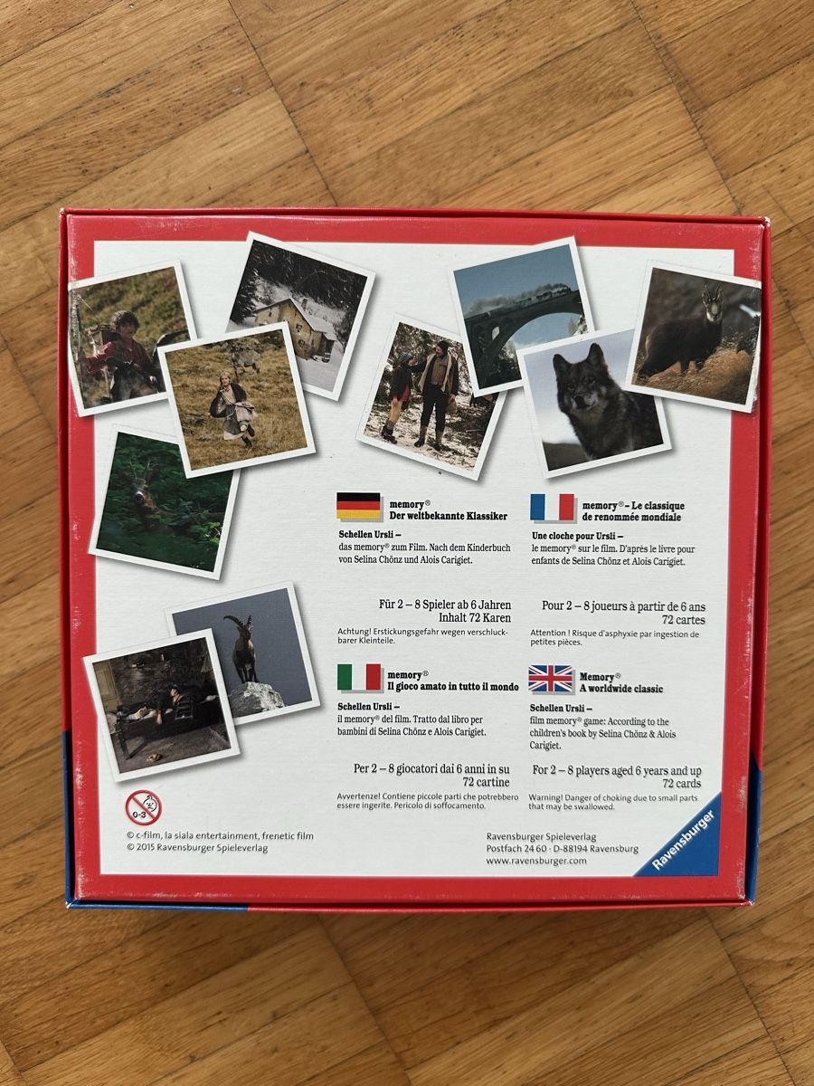 Ravensburger Giochi: Schellen-Ursli Memory - Ravensburger - Top Zustand! – Usato da Wettingen venduto da chatzegras 3