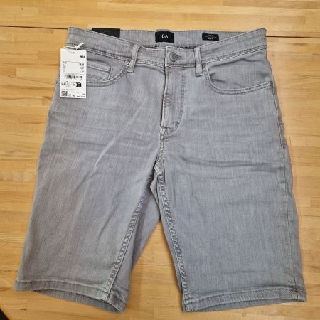 C&A Jeans Shorts grau regular W33 neu mit Etikett