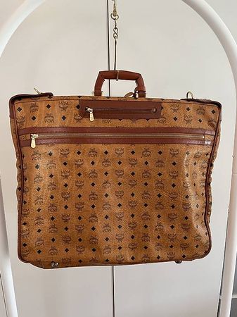 MCM Reisetasche Vintage Kleidersack Weekender Braun Leder...