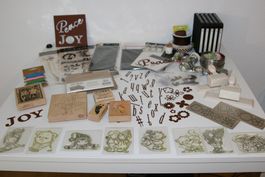 grosses Scrap-Booking Set, viele schöne verschiedene Teile
