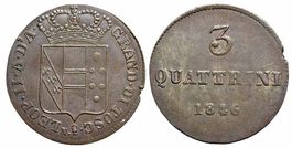 Florenz, 3 Quattrini 1846