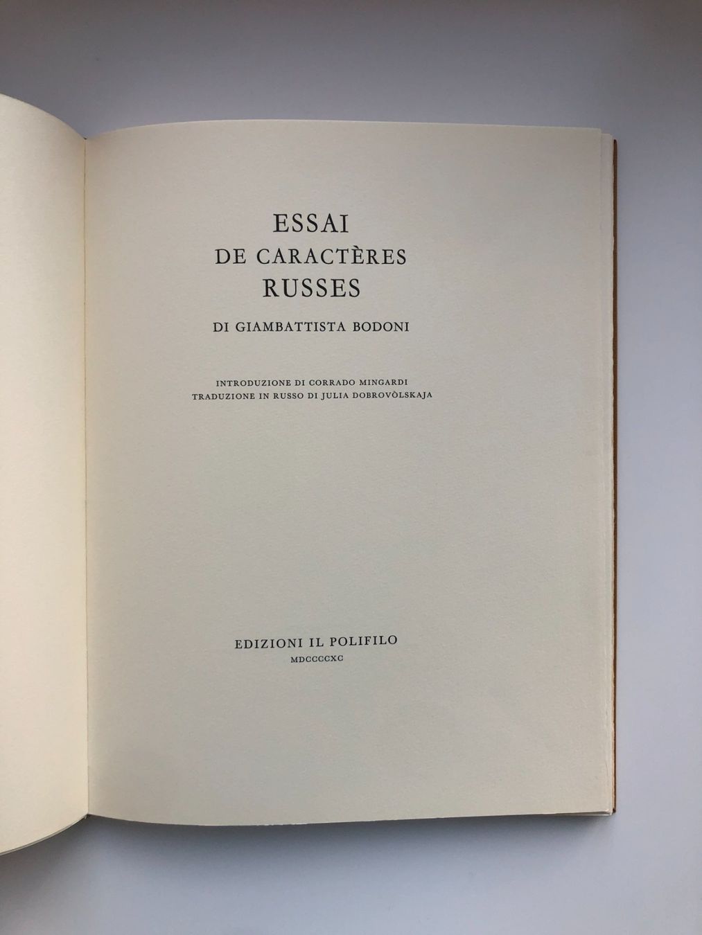 Libri: Rares Buch über Typografie von BODONI – Nuovo (secondo la descrizione) da Zürich venduto da laurissima 3