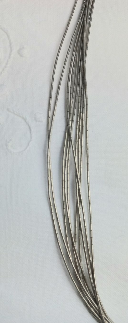 Catenine: Vintage Liquid Silver oder Navajo-Stil Silber Halskette – Usato da Buchs AG venduto da Dzirul 3