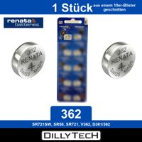 Renata 362 SR721SW Knopfzellenbatterie - 1 Stk.