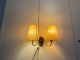 Vintage Wandlampe 2 Spot mit Schalter