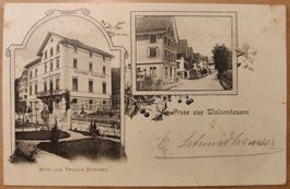 Gruss aus Walzenhausen Gasthof Hirschen um 1900