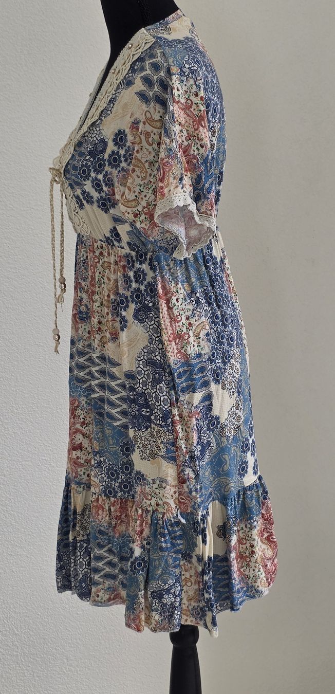 Robes: Kleid Viskose Patchwork Bunt Grösse M guter Zustand – D'occasion à Rheinsulz par Gilea 3