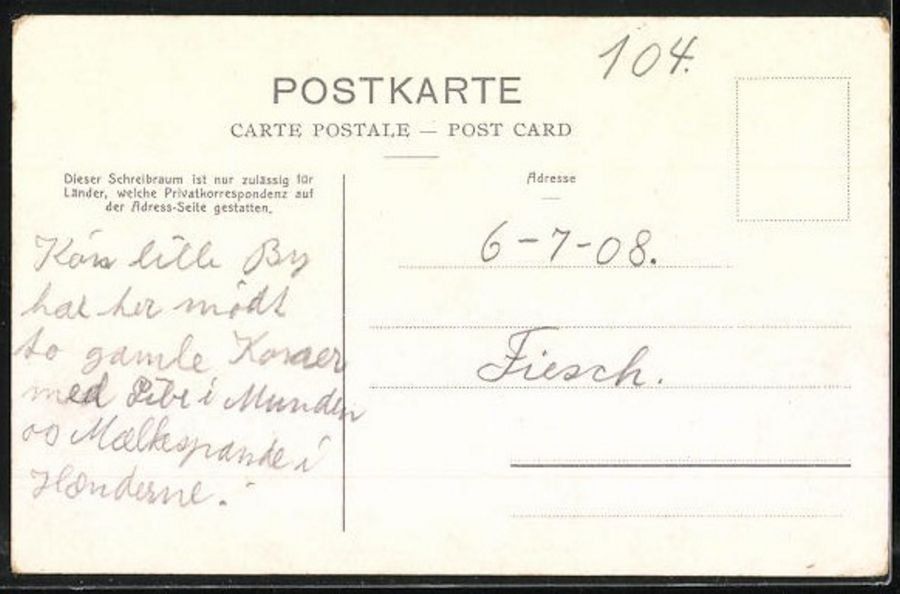 Cartes postales: Fiesch, datiert 1908 – D'occasion à Frauenfeld par POML 1