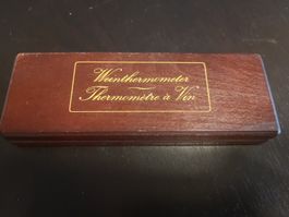 Wein Thermometer - Vintage Weinthermometer im Etui.
