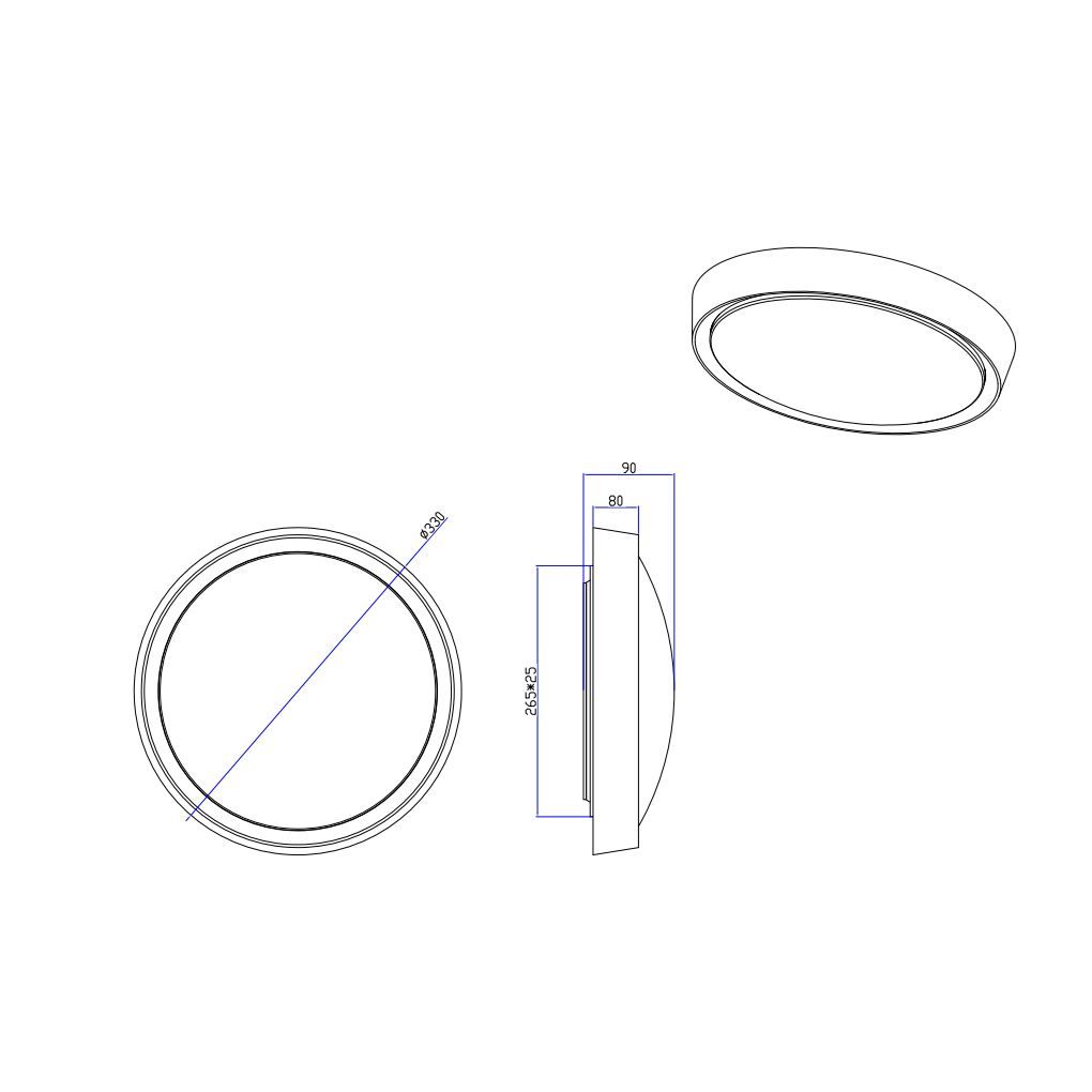 Lampadari & plafoniere: LED Deckenleuchte, Rund, 33 cm Ø, IP44 – Nuovo (secondo la descrizione) da Kreuzlingen venduto da Smart-Light 6