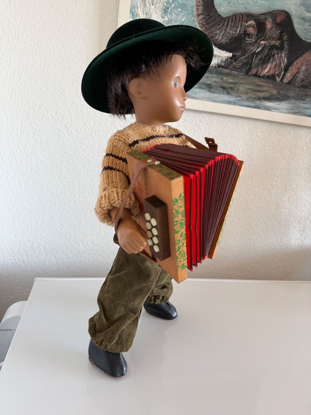 Sasha Morgenthaler Bambole: Sasha Morgenthaler Junge, Knabe mit Handorgel, Akkordeon – Usato da Egg b. Zürich venduto da Mogli93 1