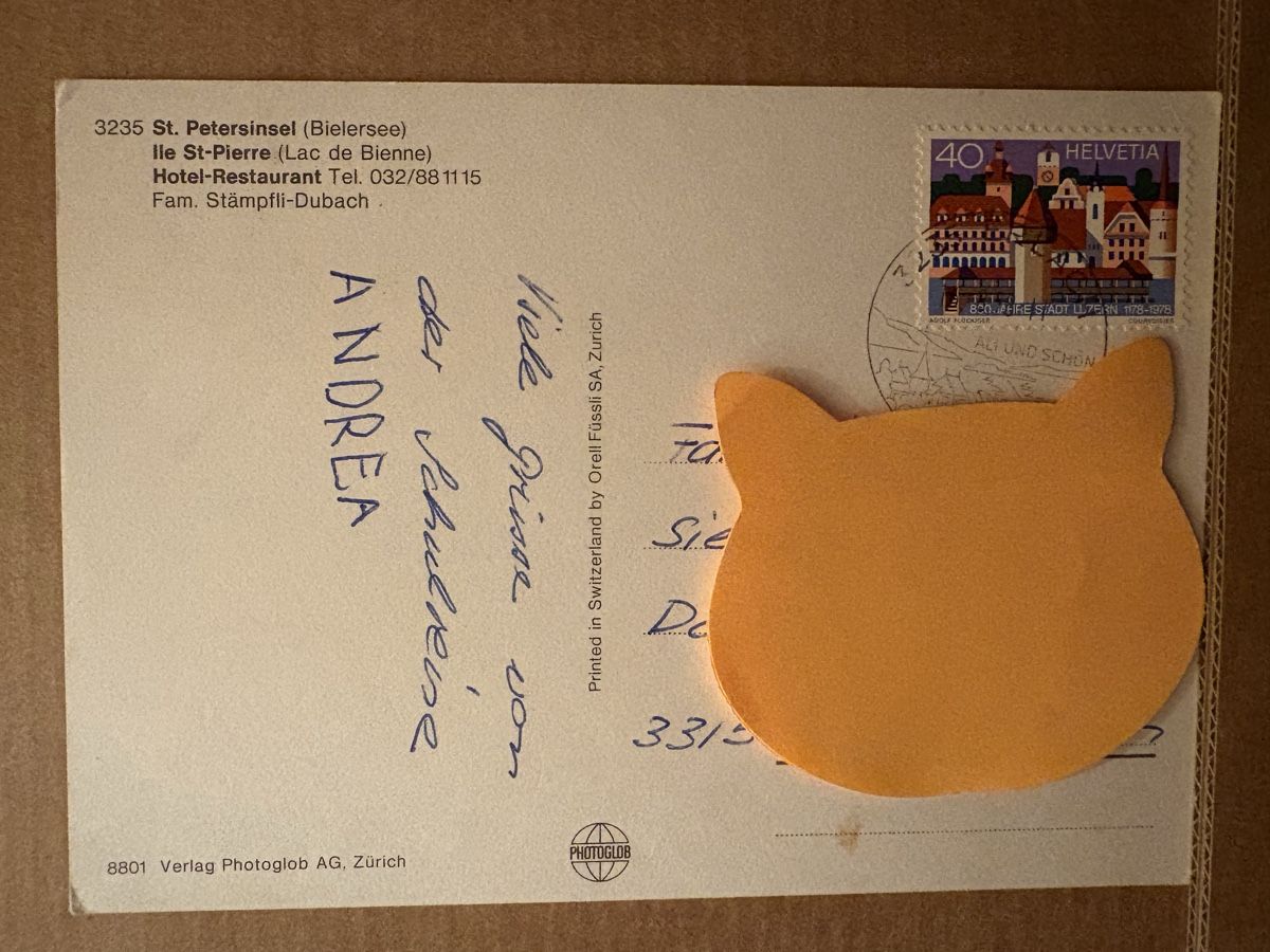 Cartoline postali: AK von St. Petersinsel – Usato da Rümlang venduto da Kartenpost1 1