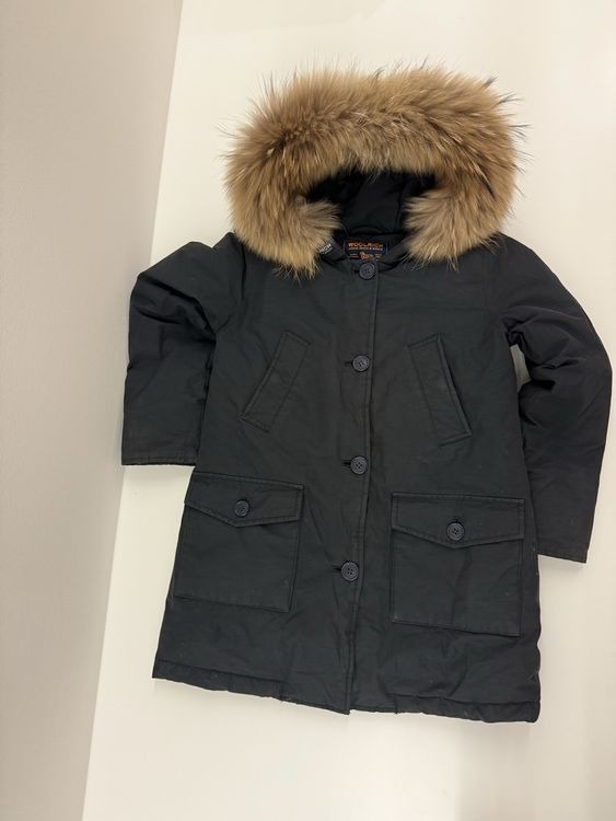 Kinder, Woolrich, Jacke, Daunen, Dunkelblau, (Gebraucht) in Meilen