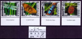 2002, 17. Sept. Freimarken: Insekten, mit Tab und Ersttag