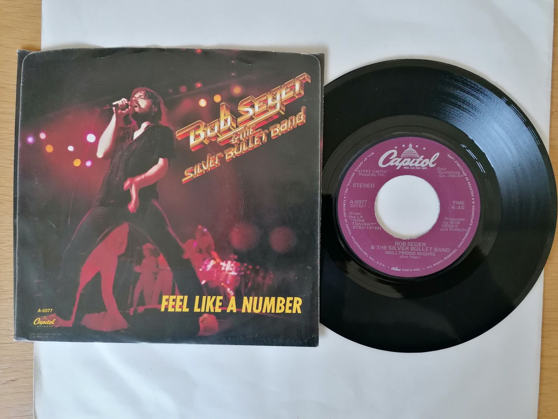 Dischi in vinile: Bob Seger --  Feel Like A Number 7" Single – Usato da Beinwil am See venduto da Funkthesizer 1