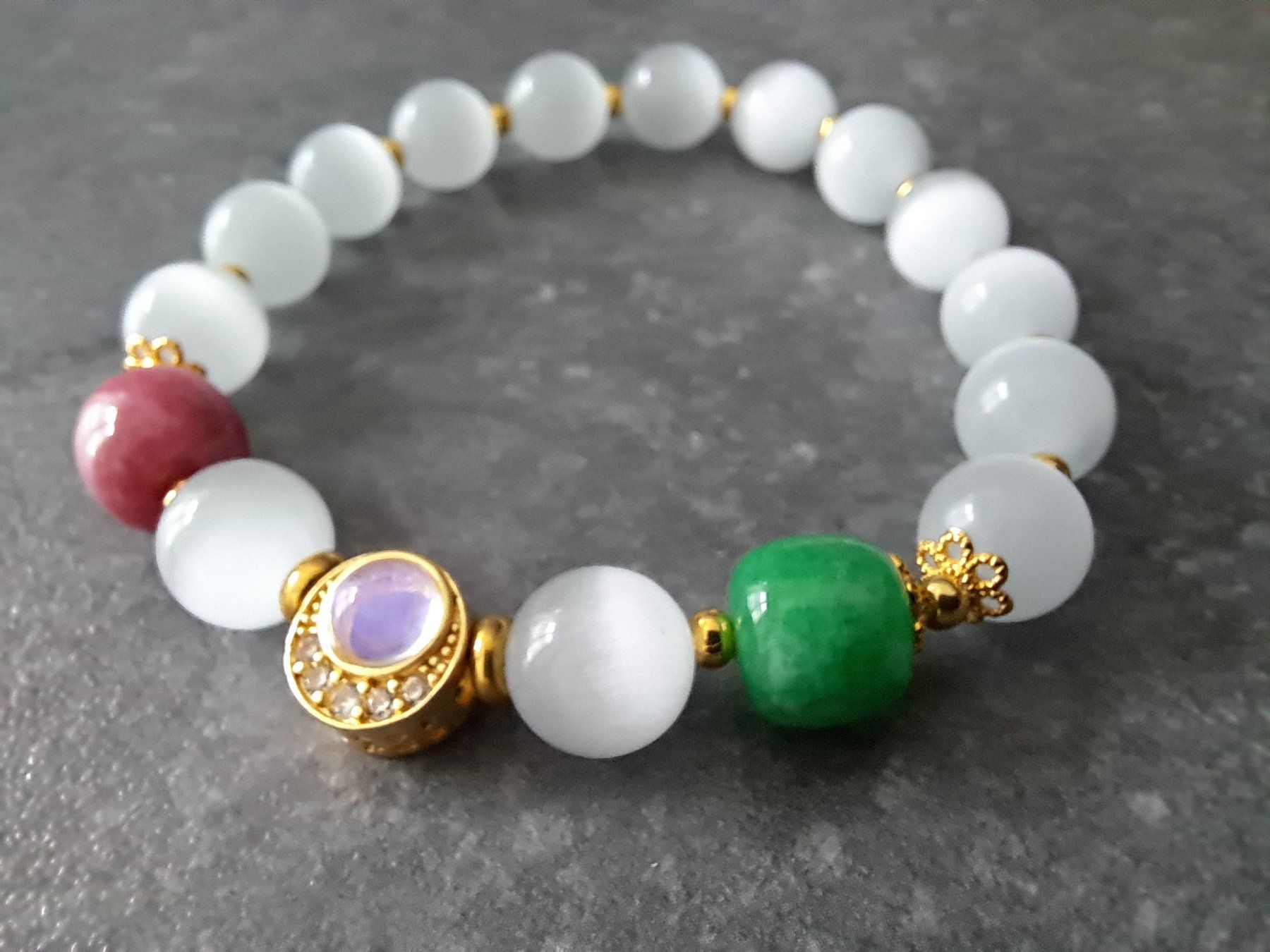 Armbänder & -reifen: Bracelet en perles d'opale – Gebraucht aus St-Imier von supernova21 3
