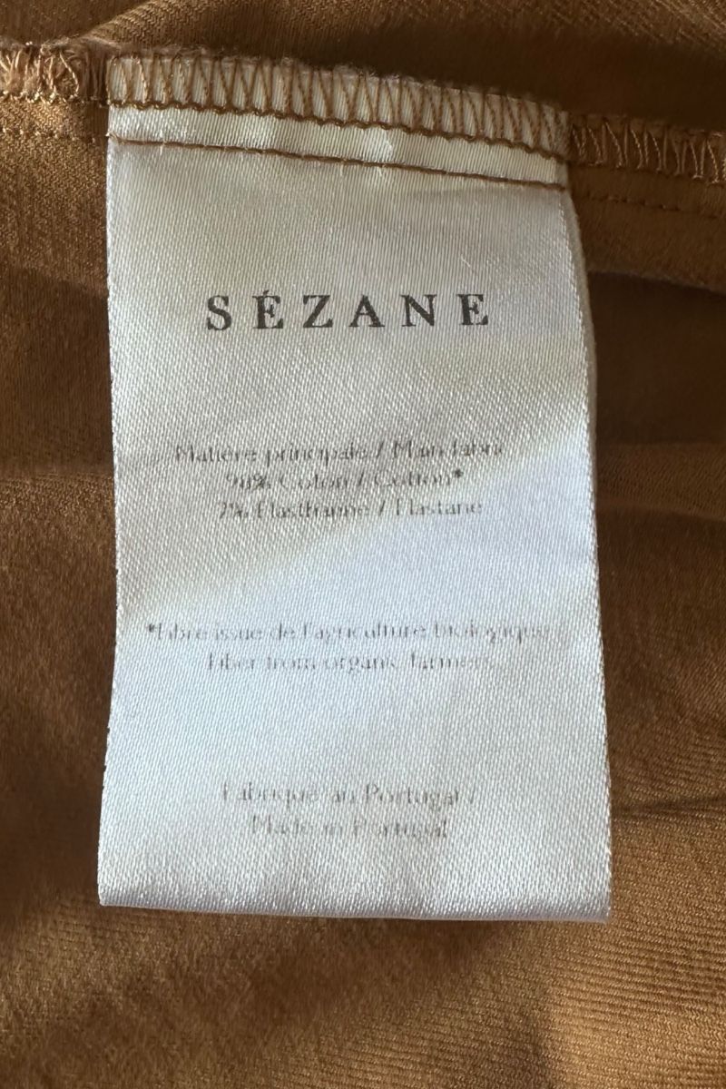 Sezane Robes: Sézane 36 Robe babydoll coton bio camel - Comme neuve – D'occasion à Genève par Frippop 4