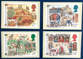 1986 Grossbritannien/ Mittelalterliches Leben Maximumkarten