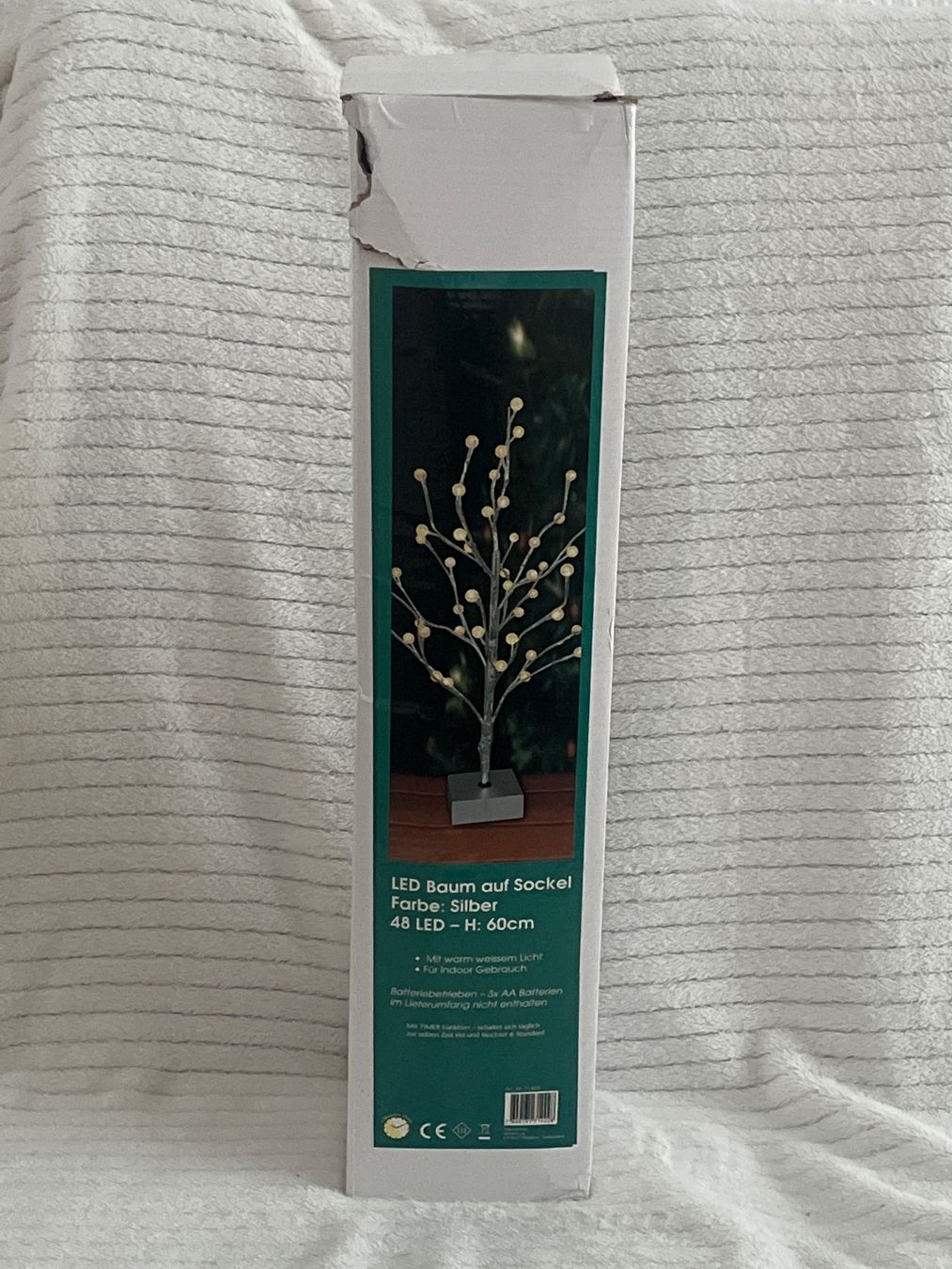 Tutte le decorazioni: LED Baum Silber, 48 Lichter Warm 60cm - Verpackungsschaden – Nuovo e nell'imballaggio originale da Oberegg venduto da MZ_DiesundDas 1