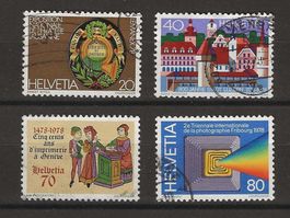 Briefmarken Schweiz 1978 Z 603-606 gebraucht