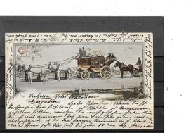 GR Postkutsche 1899 (Stempel Vulpera Engadin)