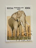 Briefmarke Elefant Postes Lao 1997 100k