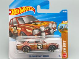 Hot Wheels '70 Ford Escort RS1600 1:64 Neu OVP