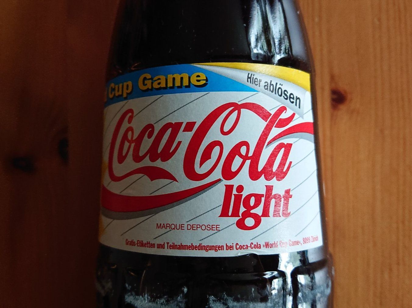 Coca-Cola Bottiglie: COCA-COLA LIGHT 1l noch voll Ablauf Datum September 1994 – Usato da Wilderswil venduto da Exebub 8