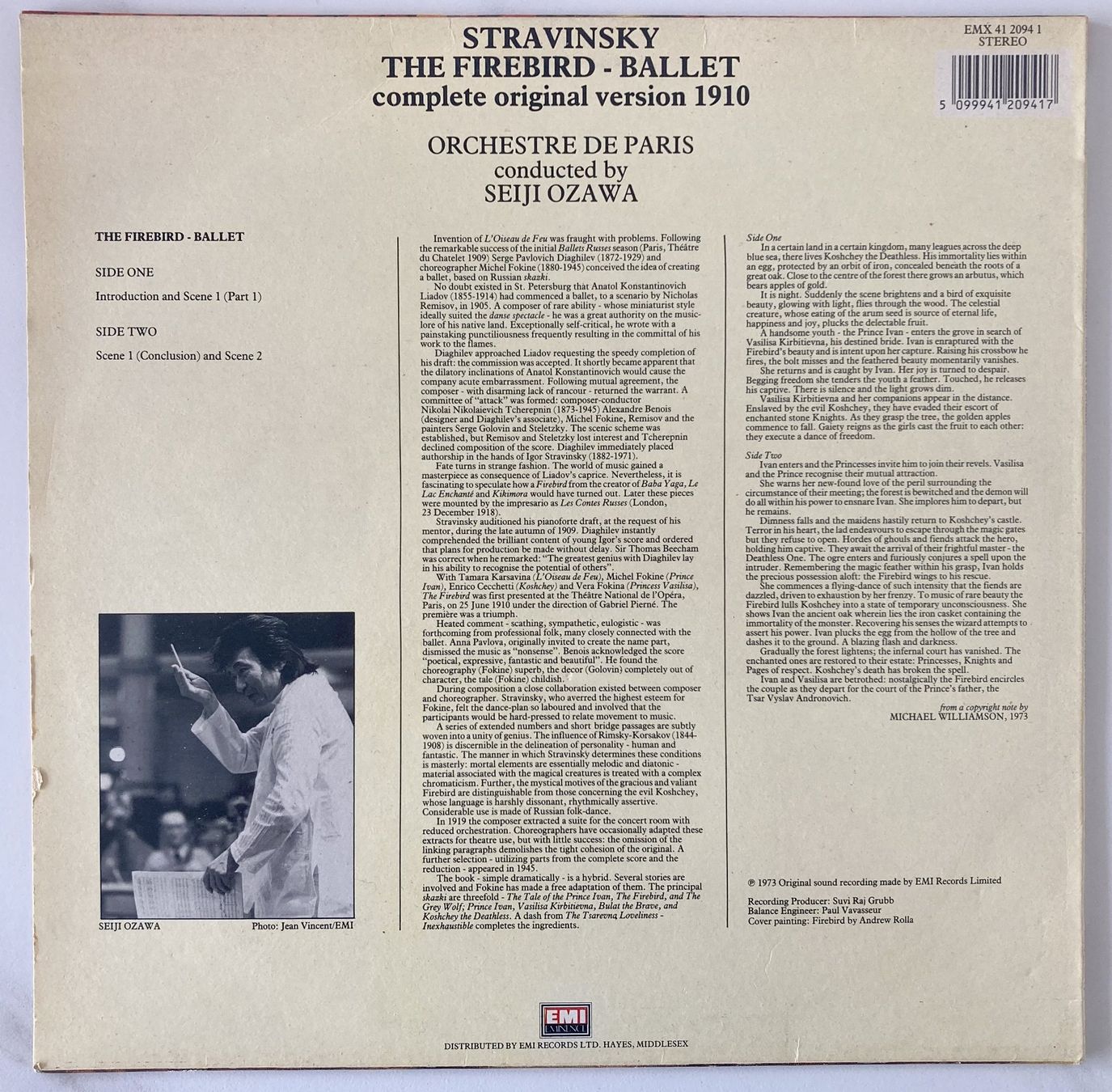 Vinyles: IGOR STRAVINSKY - THE FIREBIRD – D'occasion à Bottens par hotter-than-hell 1