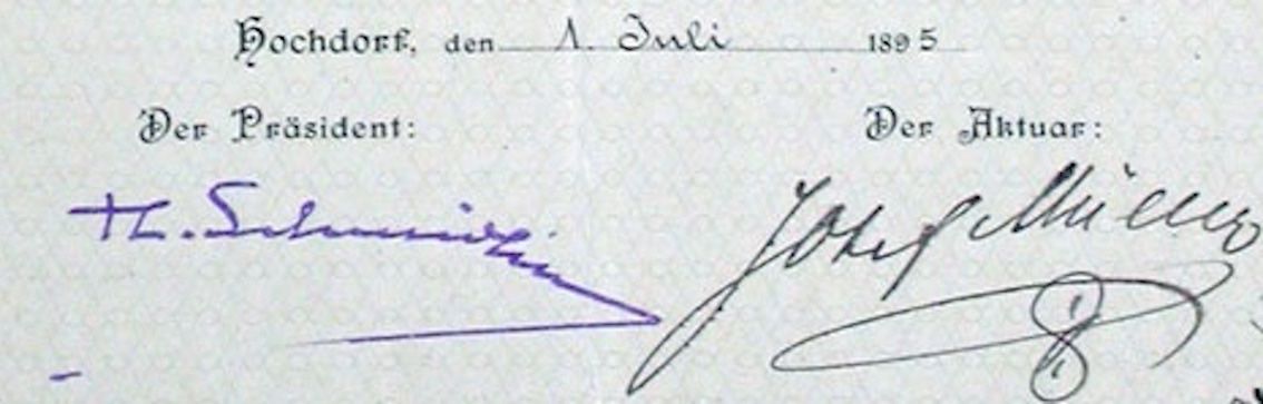 Dokumente: Centralschweizerische Naturmilch-Export-Gesellschaft - 1895 – Gebraucht aus Solothurn von Sgasche 1