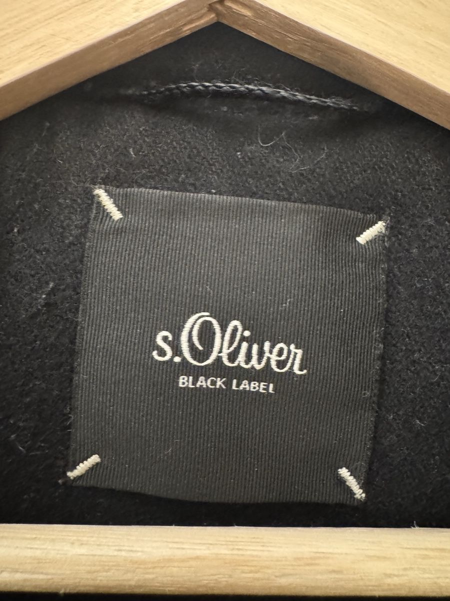 S.Oliver Cappotti: s.Oliver Black Label Mantel Gr. 36, Schwarz, Wolle – Usato da Zürich venduto da Flao_78376 3