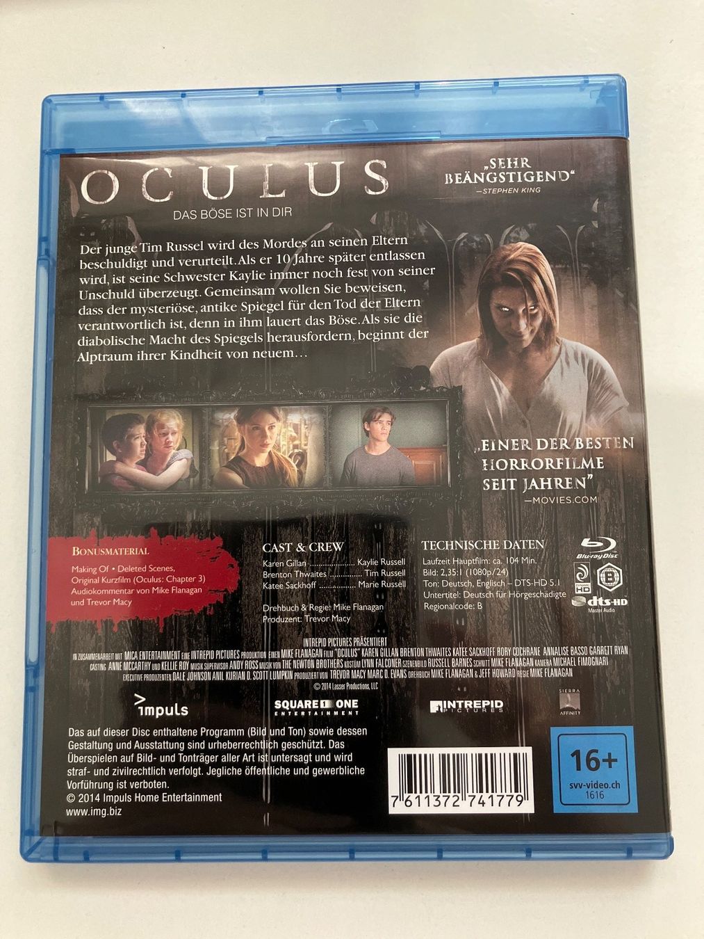 Tous les DVDs: Oculus (2013) Blu-ray - vergriffen – D'occasion à Arbon par Sugofresser 1