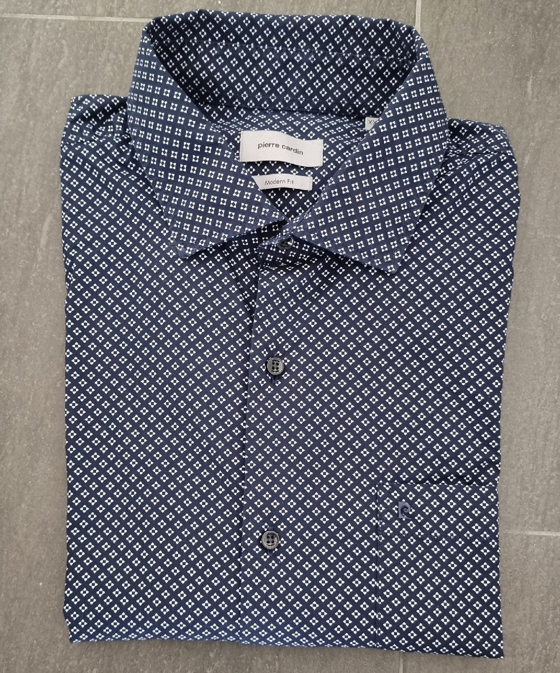 Pierre Cardin Camicie: Herren Hemd,kurzarm,XXL Blau gemustert – Nuovo (secondo la descrizione) da Frauenfeld venduto da Bleeddragon