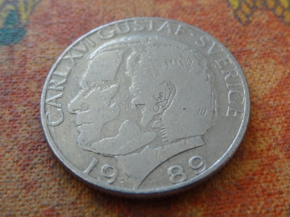 Alle Münzen: SUEDE  1  Krone  1989 – Gebraucht aus Romanel-sur-Lausanne von Swift13