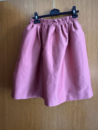 Gonna rosa con elastico in vita materiale sintetico