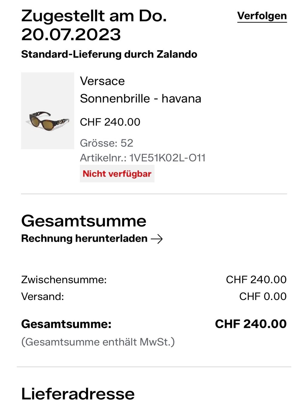 Versace Lunettes & Verres: Versace Cateye Sonnenbrille – D'occasion à Embrach par shila_03 8