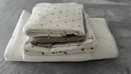 Baby Set Bettwäsche, Duvet, Molton, Fixleintücher, Top!