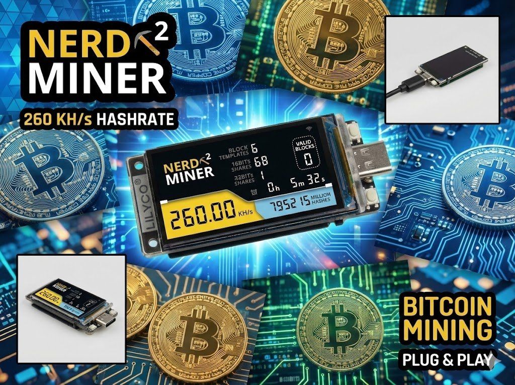Coin Miner: 5er Pack Nerdminer T-Display-S3 Not Solder Version – Nuovo e nell'imballaggio originale da Thalwil venduto da CinthyaRodri