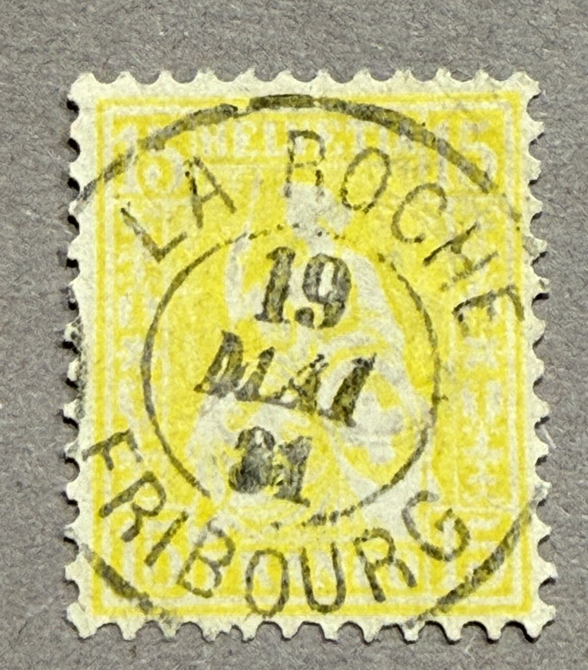 Tutti i francobolli: 39 Vollstempel La Roche Fr – Usato da Steinhausen venduto da yukon26