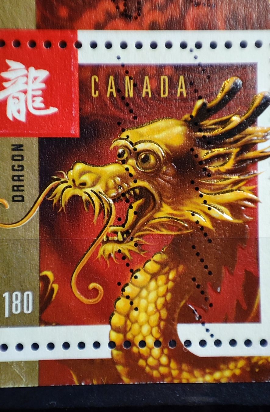 Tutti i francobolli: Briefmarke Kanada 2012 Dragon – Usato da Lenzburg venduto da Dani_Lenzburg 1