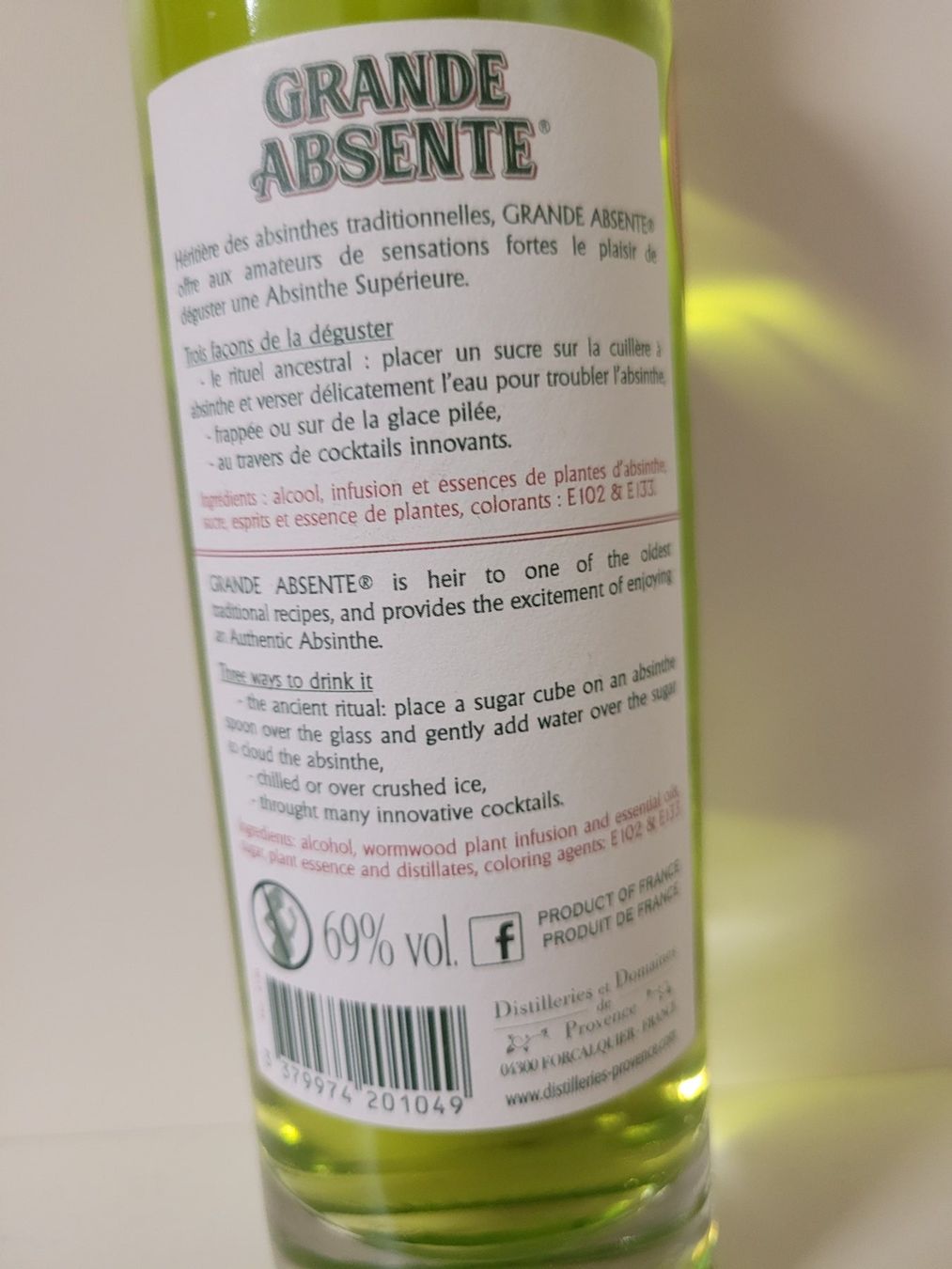 Bevande alcoliche: Absinthe Superieure 69% vol. 350ml - 3 Flaschen – Nuovo (secondo la descrizione) da Luzern venduto da Iorek_Byrnison 3