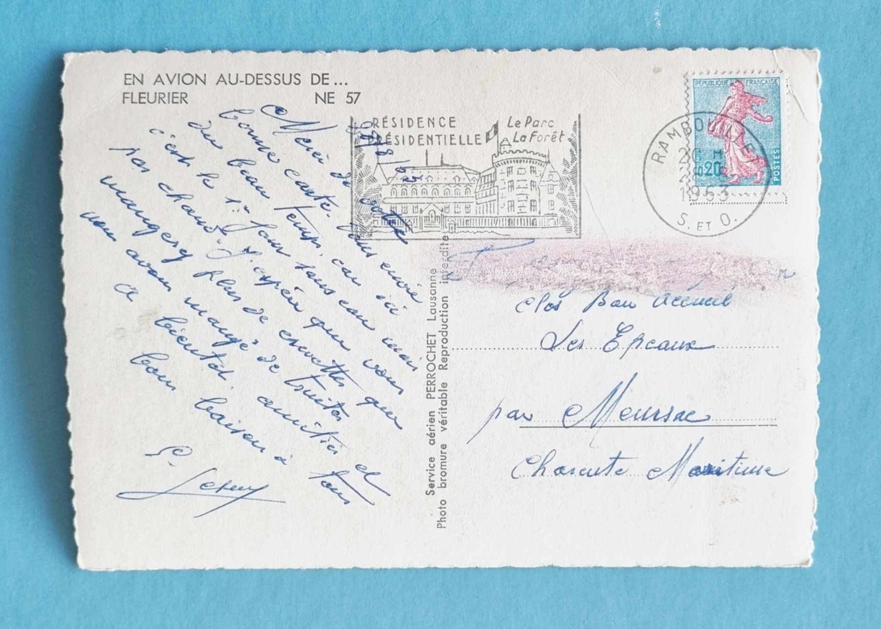 Cartoline postali: Fleurier - Flugaufnahme - 1963 – Usato da Rothrist venduto da RROENK 1
