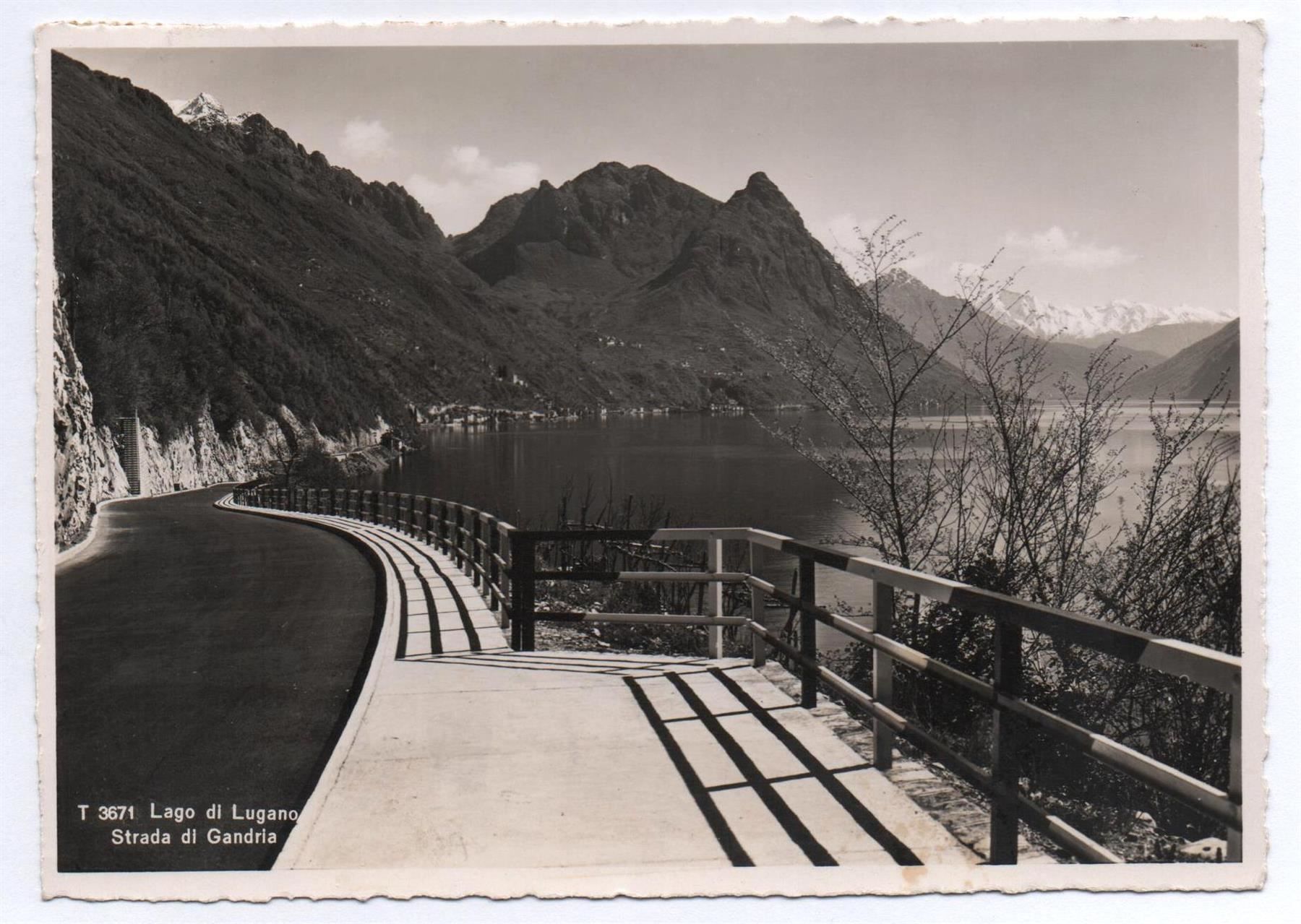 Cartoline postali: Strada di GANDRIA Lago di Lugano – Usato da Jona venduto da philajona